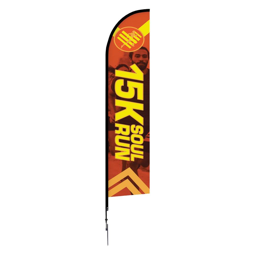 ONE CHOICE® 14 ft. Feather Flag — Graphic Package / Single Sided / Spike Base